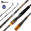 BIUTIFU 2-Spitze Fuji Guide Spinning Casting Angelrute 1,8-2,7 m 2-Abschnitte T1000 Carbon Baitcasting Pole für Bass Hecht 7-80g Köder